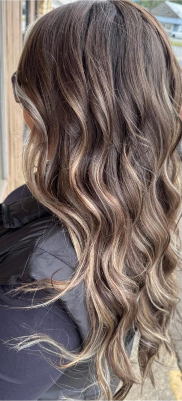 Hair color and styling by the Twisted Scissors team